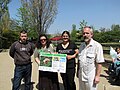 With the Wikipedians who helped for the co-funding of the project and printing the boards.