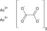 Strukturformel von Actinium(III)-oxalat