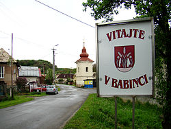 Sign Vitajte v Babinci (Welcome to The Place of Girls, Women)