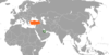 Location map for Bahrain and Turkey.