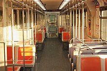 The interior of a Broad Street Line train Broad St Line Interior.jpg