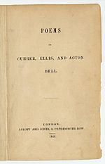 Miniatura para Poems by Currer, Ellis, and Acton Bell