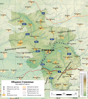 Община Стражица на карте