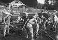 Freiwilliger Arbeitsdienst des Reichsbanners an der Talsperre im Dezember 1931