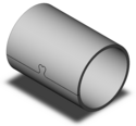 A solid sleeve bushing