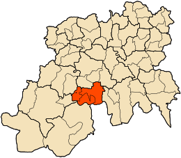 Distretto di Ksar el Boukhari – Mappa