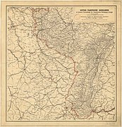 Німецька карта французько-німецького кордону, 1887 рік