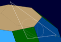 Konstruktion des Dreiecks am Kuboktaederstumpf