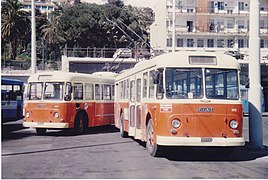 Filobus ex Bologna 1415 e 1417 a Sanremo.