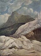 Истоки реки Арвирон. 1781. Бумага, кисть, перо, акварель. Музей Виктории и Альберта, Лондон