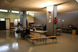 Hall, lieu de rencontre et de travail.