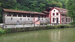 Museum Hydroelectric power plant "Under the Town" in Uzice, Serbia, built in 1900. Hidroelektrana na Detinji 01.jpg