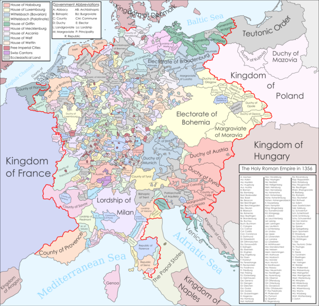 File:Holy Roman Empire at the Golden Bull of 1356.png