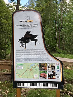 Informationstafel am Wanderweg um die Innerstetalsperre