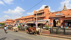Zentrale Marktstraße von Jaipur