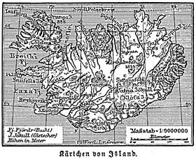 Localização de Reino da Islândia