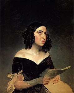 Ritratto della cantante A. Y. Petrova (1841)