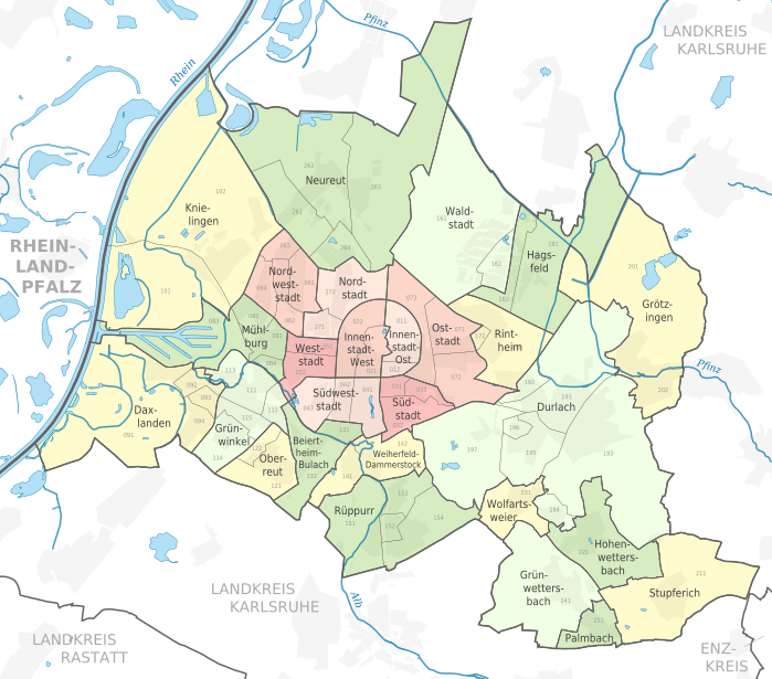 Karlsruhe subdivisions.svg