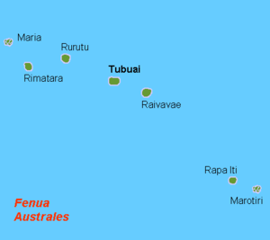 Mapa das Illas Austrais