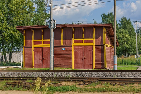 871. Пожарный сарай станции Куженкино, Бологое-Полоцкая железная дорога Автор — A.Savin