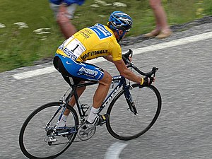 Lance Armstrong at the 2005 Tour de France.