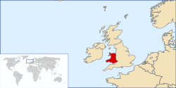 Localización de Gales
