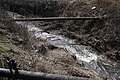 Klapovský potok u ústí do řeky Jihlavy