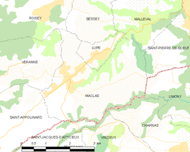 Mapa obce Maclas