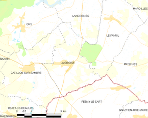 Poziția localității La Groise