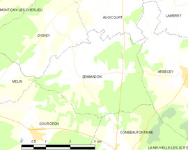 Mapa obce Semmadon