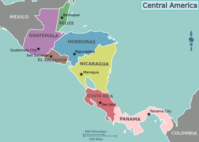 Central America Map