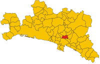 Locatie van Cicagna in Genua (GE)