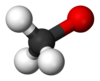 Ball-and-stick model of the methoxide anion