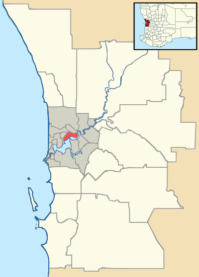 Mappa di localizzazione: Perth