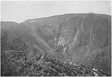 A rocky side of Mount Logan.