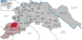 Kaart van Oldendorf (Luhe)