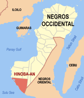 Hinoba-an na Negros Ocidental Coordenadas : 9°36'6.44"N, 122°28'0.60"E