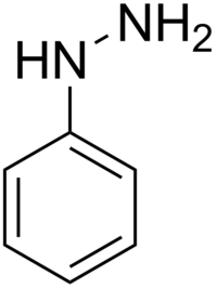 Kemia strukturo de fenil-hidrazino
