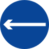 One way (left)