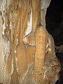 Un "linga" di pietra nella grotta secca del parco nazionale d9 Phong Nha-Ke Bang