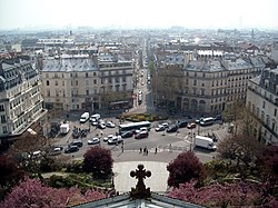 Place Franz-Liszt, gesehen vom Dach der Kirche St-Vincent-de-Paul