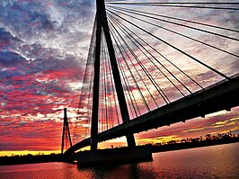 Brug van de haven Alencastro in Paranaíba