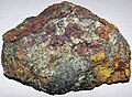 Pentlandite occurring with pyrrhotite and chalcopyrite. Specimen from Gap Nickel Mine, Pennsylvania, USA