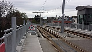 The western ramp seen from the viaduct
