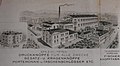 Kresba továrny na hlavičkovém papíře