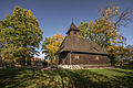 Schrotholzkirche (Friedhofskapelle) in Ligota Górna