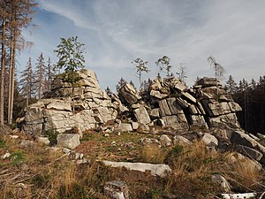 19. Platz: Susagep mit Die Mauseklippe, auch Mäuseklippe genannt, ist eine Felsformation aus Granit im Landschaftsschutzgebiet LSG 0032WR "Harz und Vorländer".