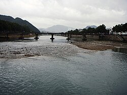 Shanjiang River in front of Xiaoyangfang, Xikou