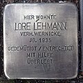 Stolperstein für Lore Lehmann verh. Wernicke