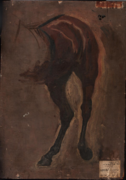 G-182 (verso). Study of a Horse (1879), Philadelphia Museum of Art.